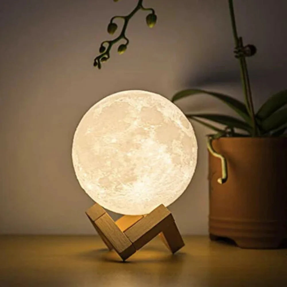 Lunar Glow Moon Lamp - Realistic Moonlight Night Light