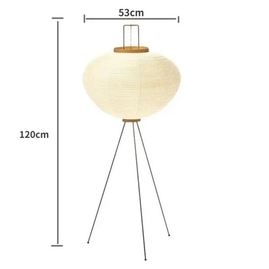 Akari Japanese Rice Paper Lamp - Elegant, Ambient Glow for Any Space