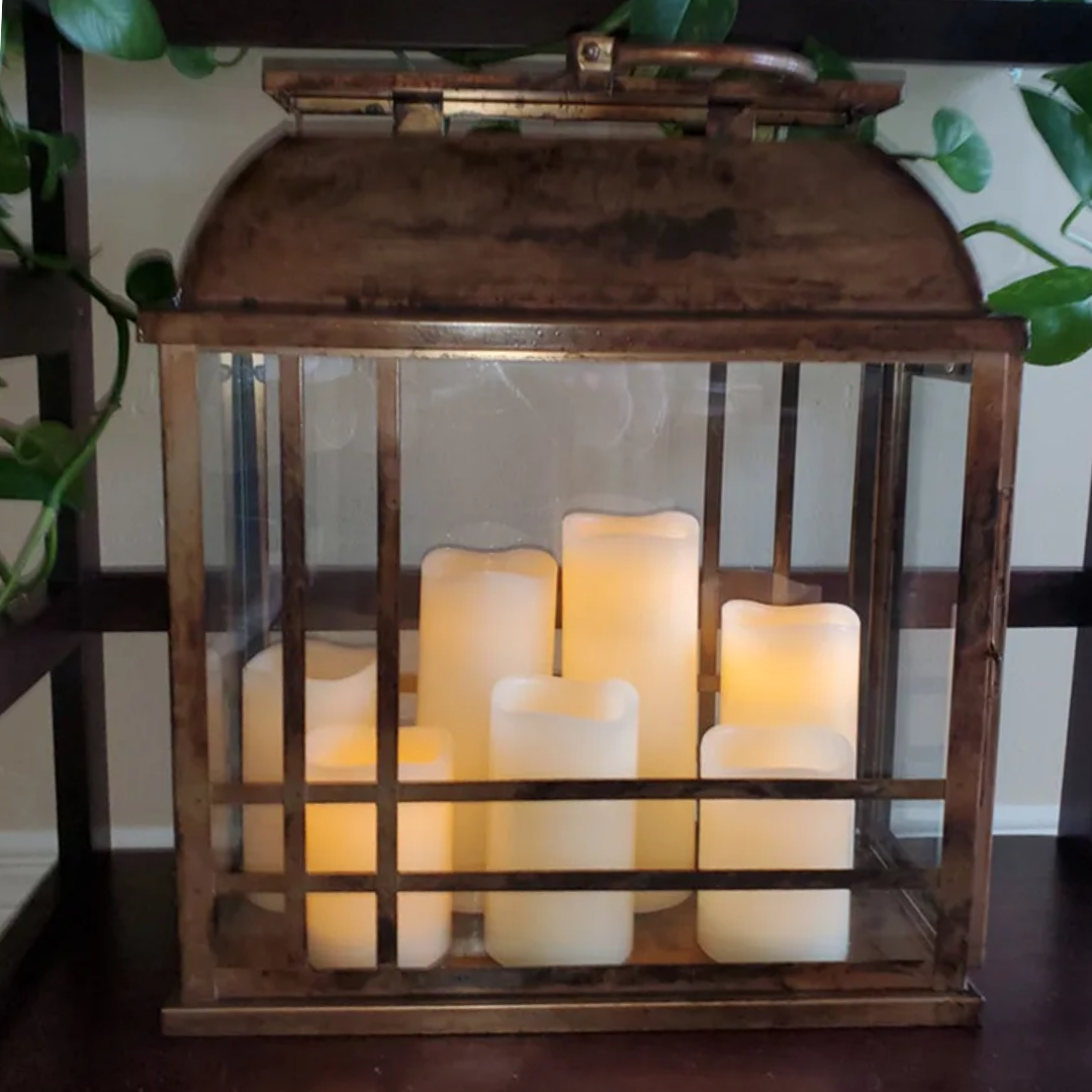 Melted-Effect Flameless Candles