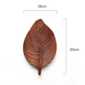 Elegant Walnut Leaf Plate