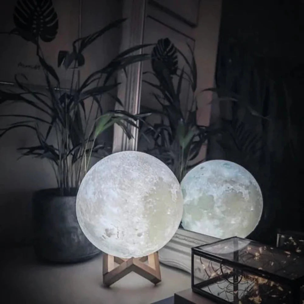 Lunar Glow Moon Lamp - Realistic Moonlight Night Light