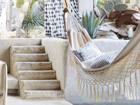 Handcrafted Macrame Hammock for Indoor and Outdoor Relaxation