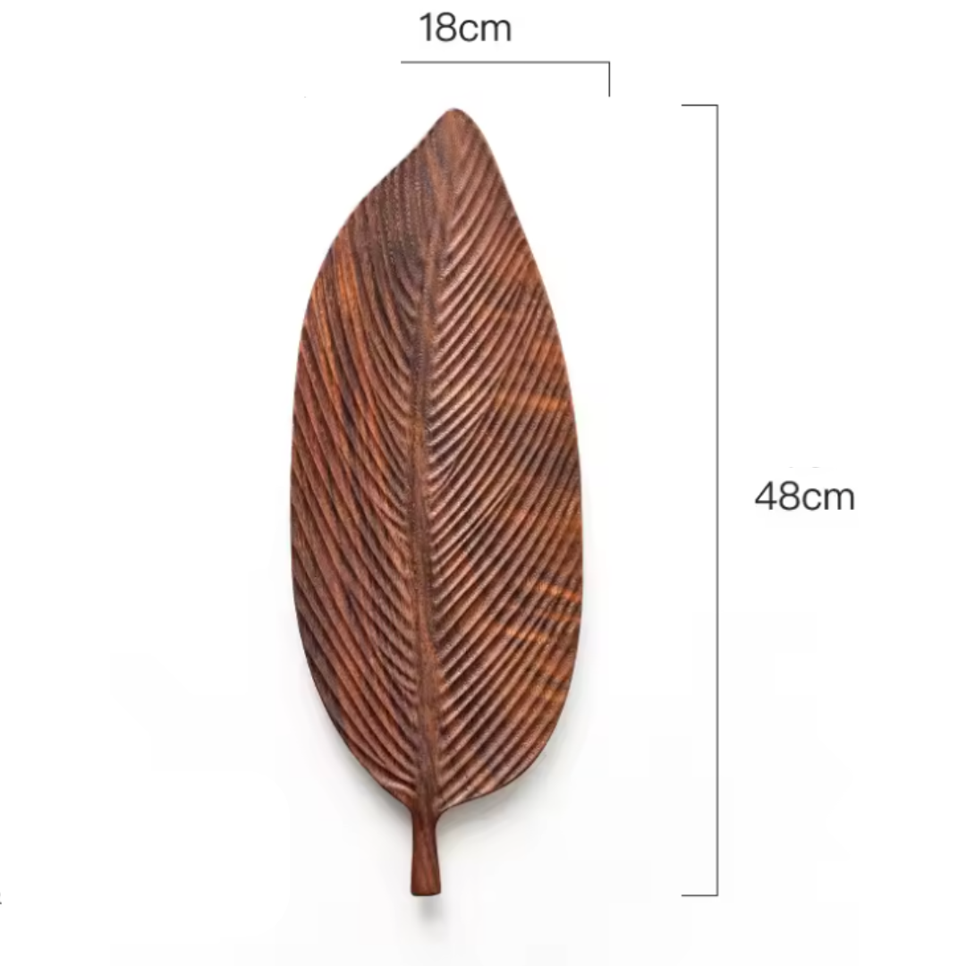 Elegant Walnut Leaf Plate