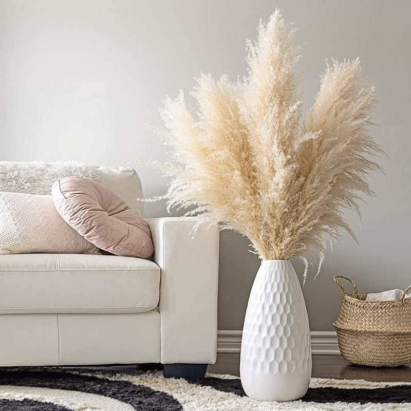 10-Piece Natural Dried Grass Plume Set