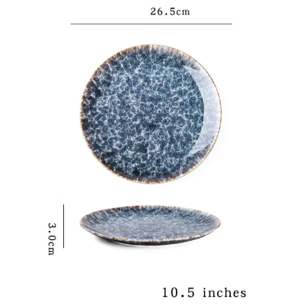 Water Ripple Dinner Plate Set, 6-Piece