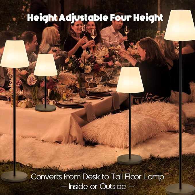 Eco-Friendly Solar-Powered Adjustable Floor Lamp for Versatile Home Lighting