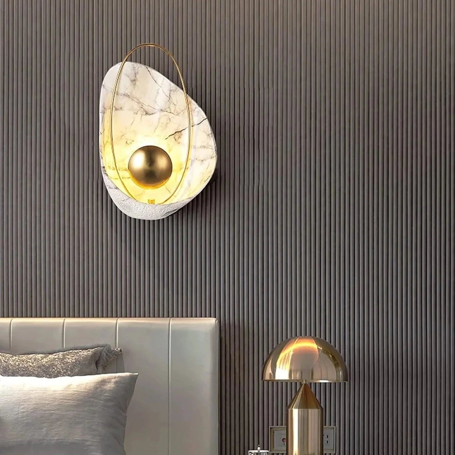 Elegant Marble Wall Sconce Light