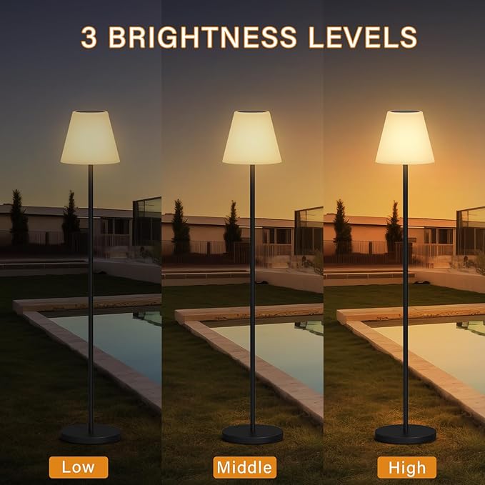Eco-Friendly Solar-Powered Adjustable Floor Lamp for Versatile Home Lighting