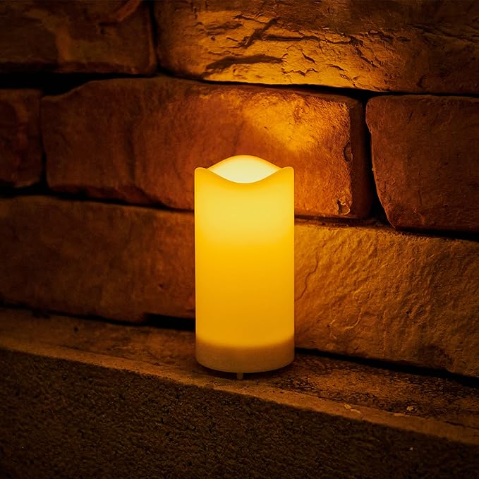 Melted-Effect Flameless Candles