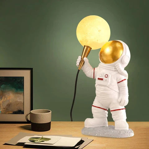 Astronaut Desk Lamp with Galaxy Glow