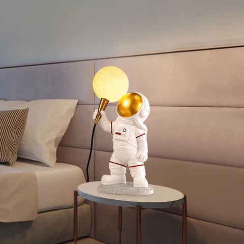 Astronaut Desk Lamp with Galaxy Glow