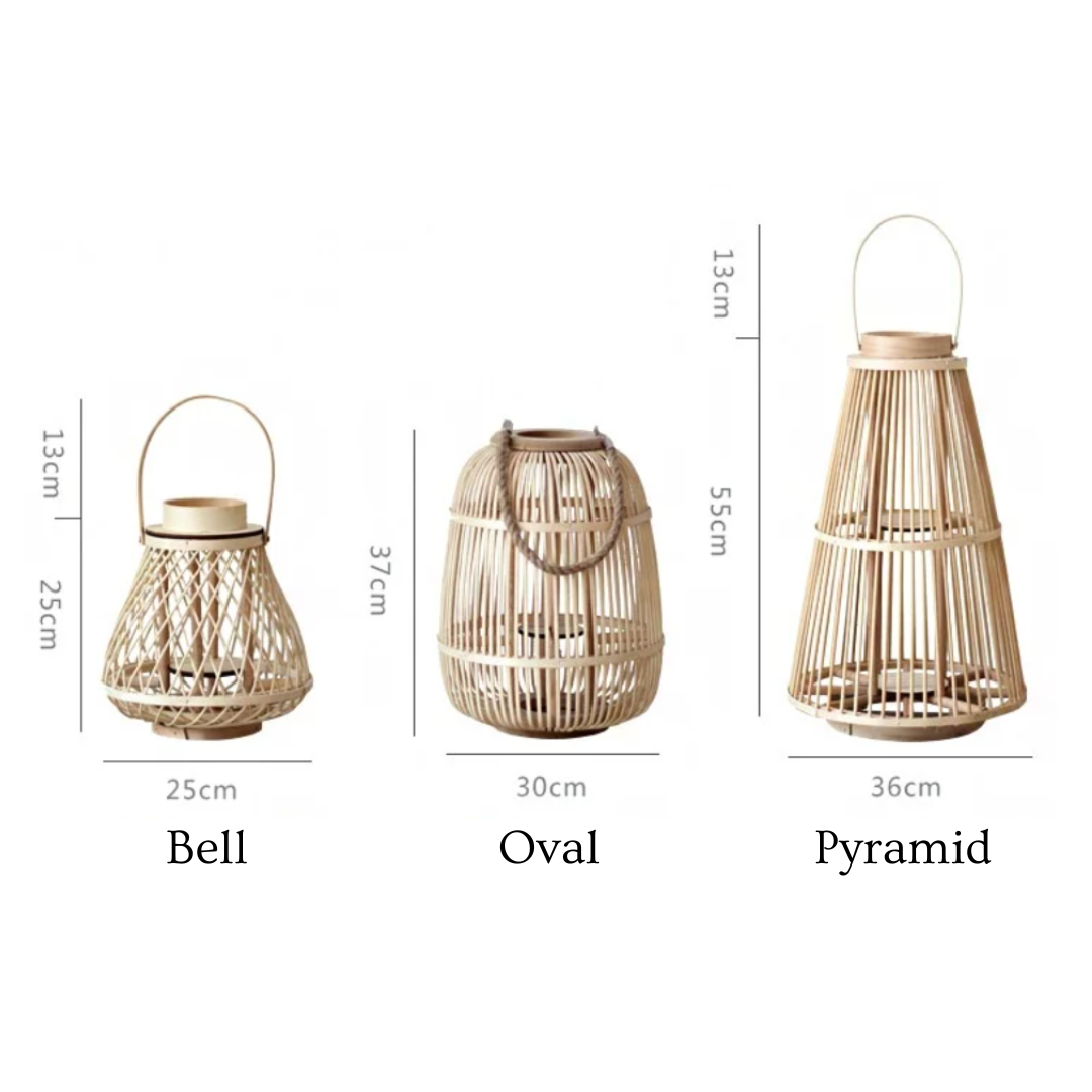 Handwoven Rattan Lanterns for a Warm, Natural Glow