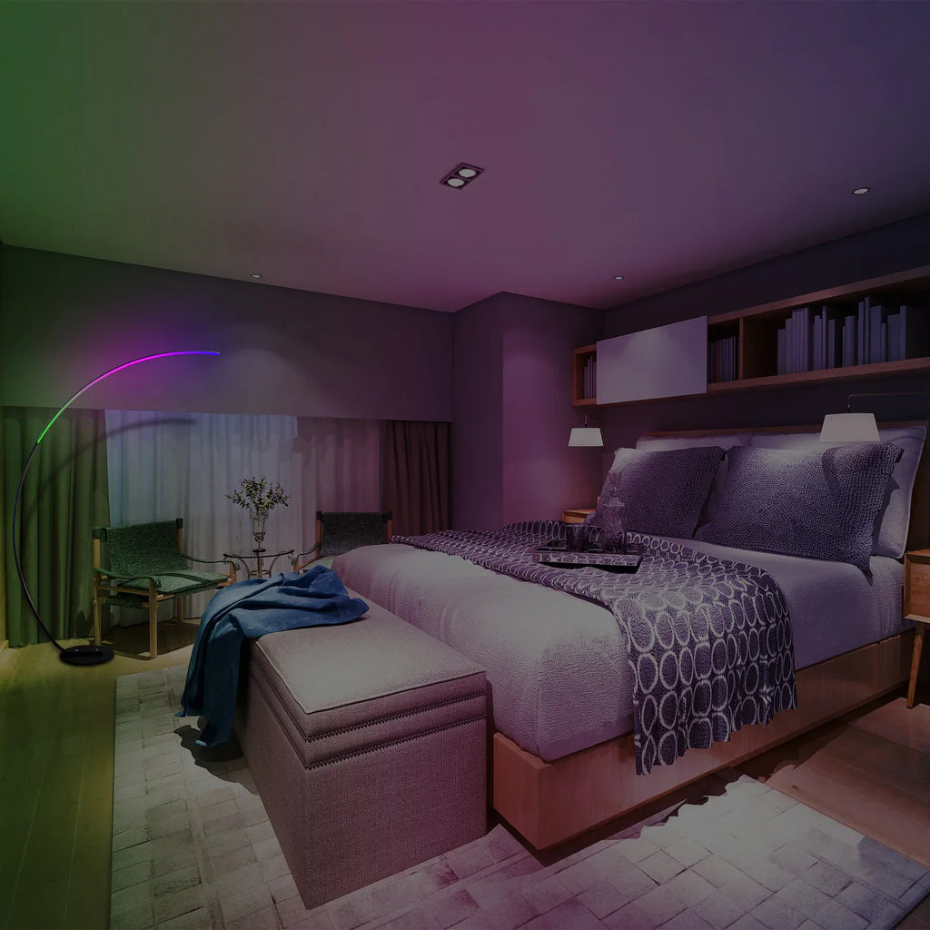 Arc RGB Floor Lamp - Modern Ambient Lighting with Colorful RGB LEDs