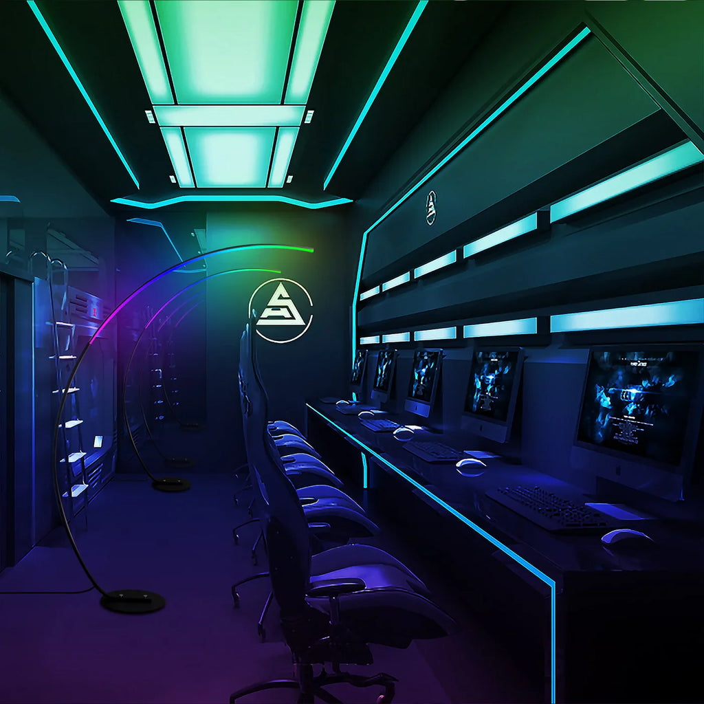 Arc RGB Floor Lamp - Modern Ambient Lighting with Colorful RGB LEDs