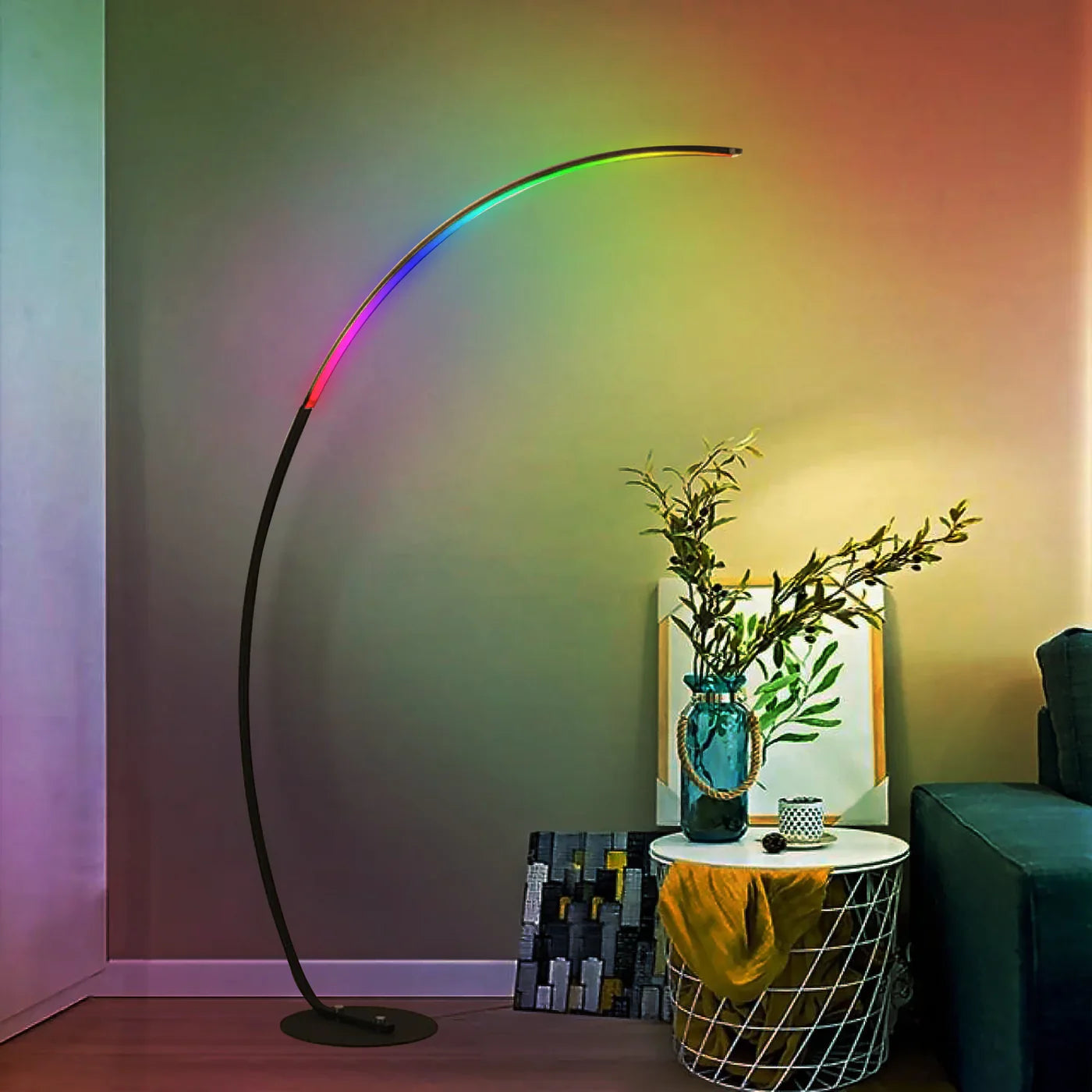 Arc RGB Floor Lamp - Modern Ambient Lighting with Colorful RGB LEDs