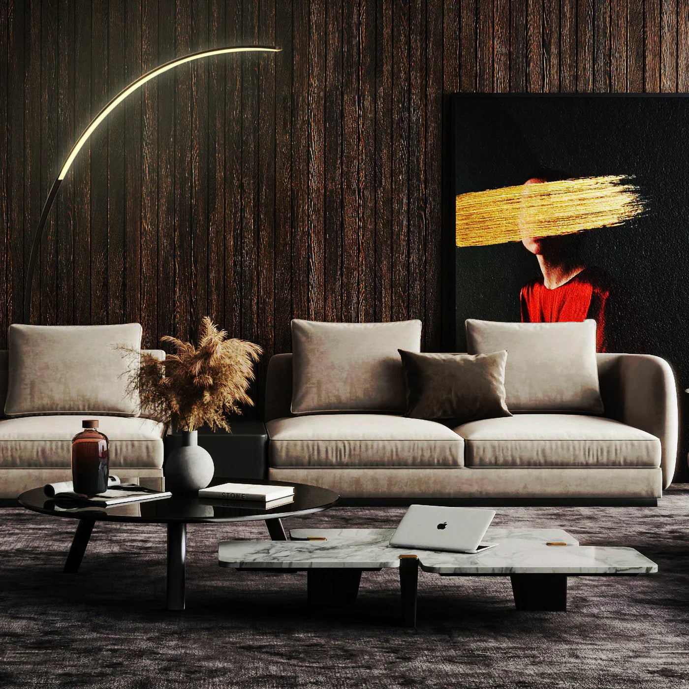 Arc RGB Floor Lamp - Modern Ambient Lighting with Colorful RGB LEDs