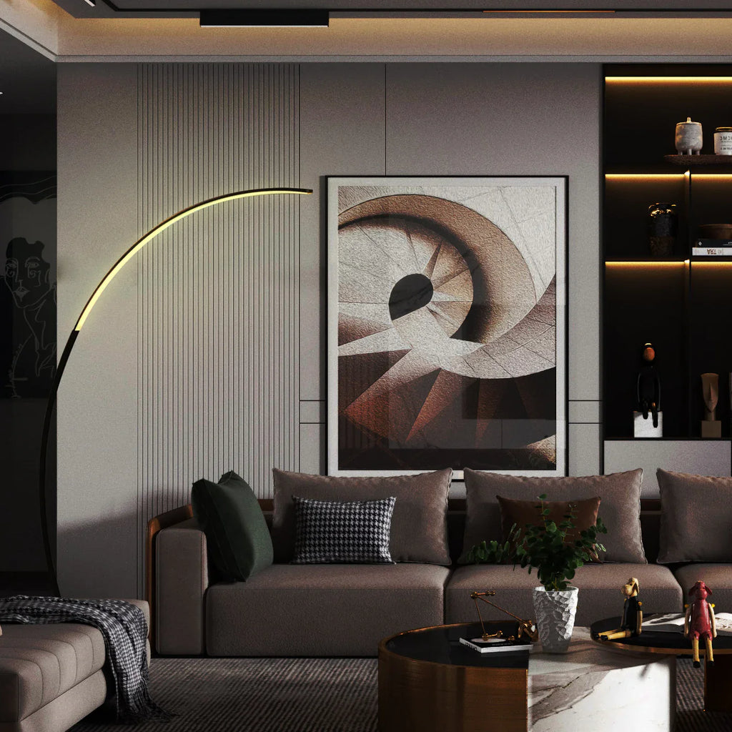 Arc RGB Floor Lamp - Modern Ambient Lighting with Colorful RGB LEDs