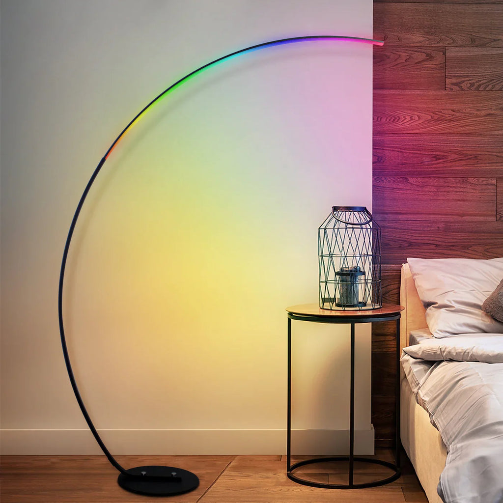 Arc RGB Floor Lamp - Modern Ambient Lighting with Colorful RGB LEDs