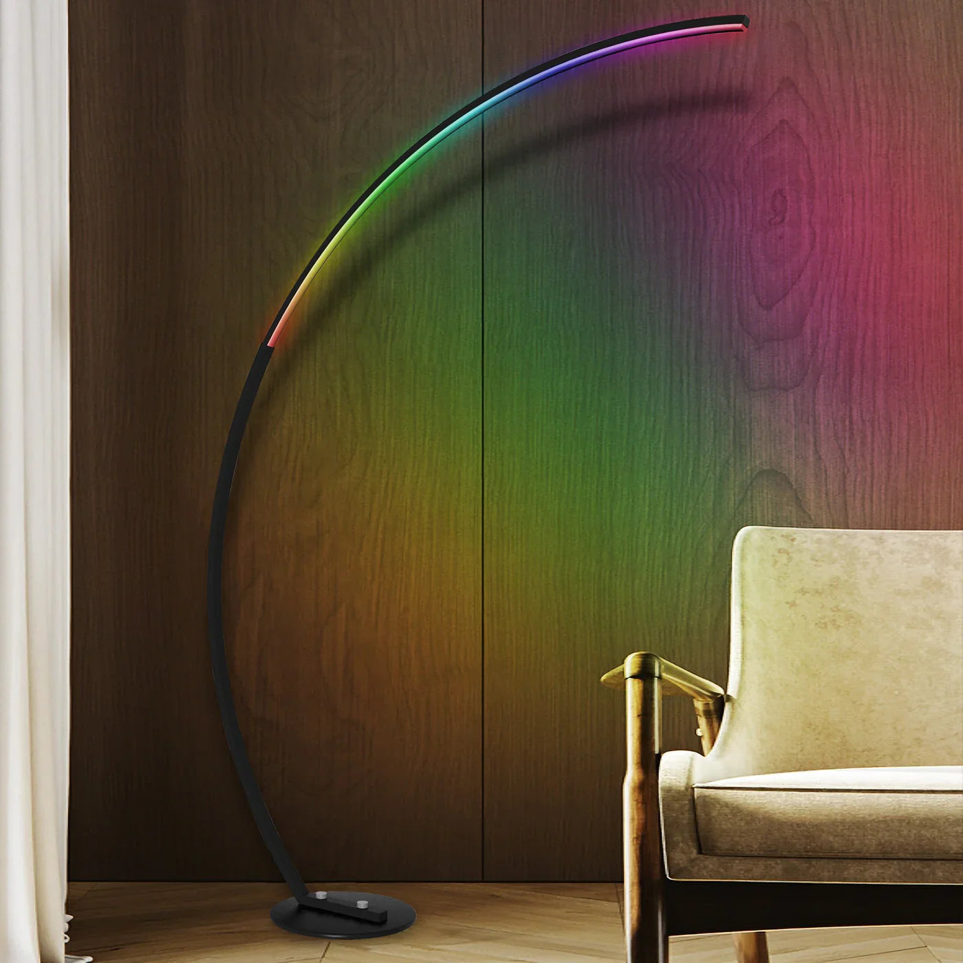 Arc RGB Floor Lamp - Modern Ambient Lighting with Colorful RGB LEDs