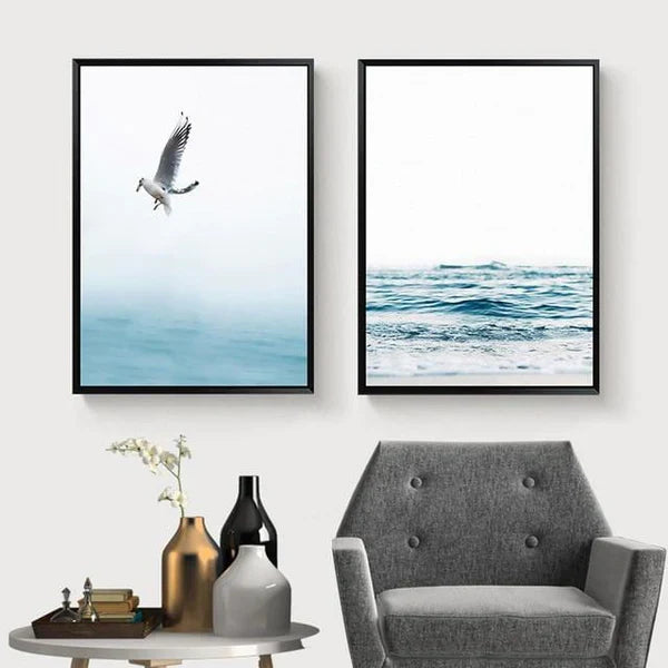 Coastal Waves Canvas - Ocean Breeze Wall Art