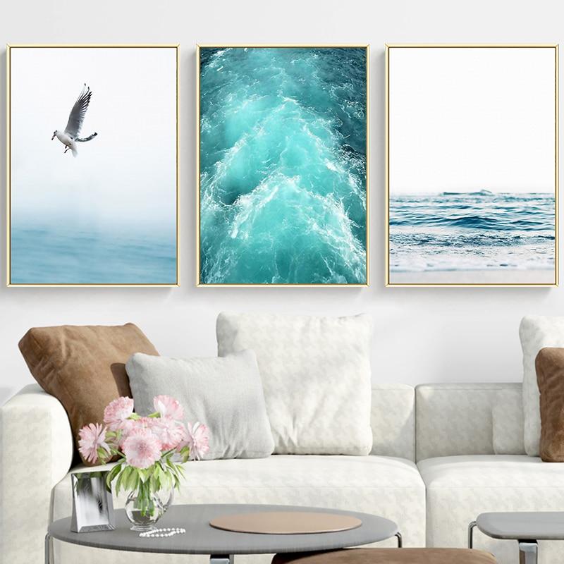 Coastal Waves Canvas - Ocean Breeze Wall Art