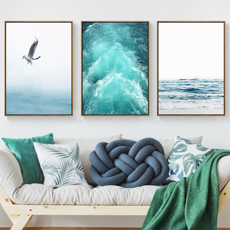 Coastal Waves Canvas - Ocean Breeze Wall Art