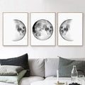 Stunning Moon Phase Canvas Wall Art