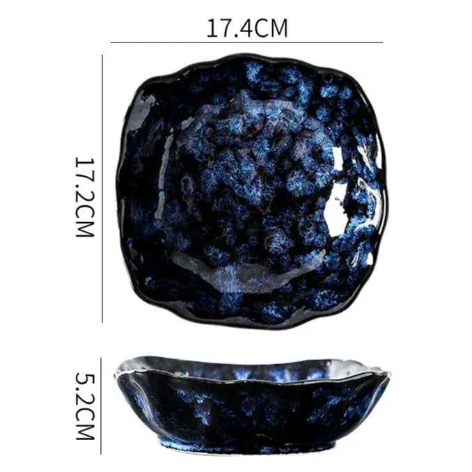 Blue Nebula 10-Piece Dinnerware Set – Sleek, Modern & Durable