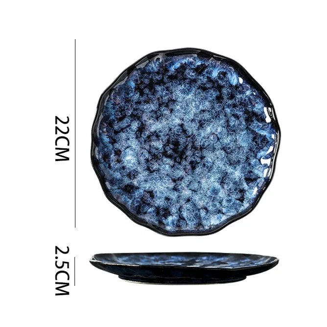 Blue Nebula 10-Piece Dinnerware Set – Sleek, Modern & Durable