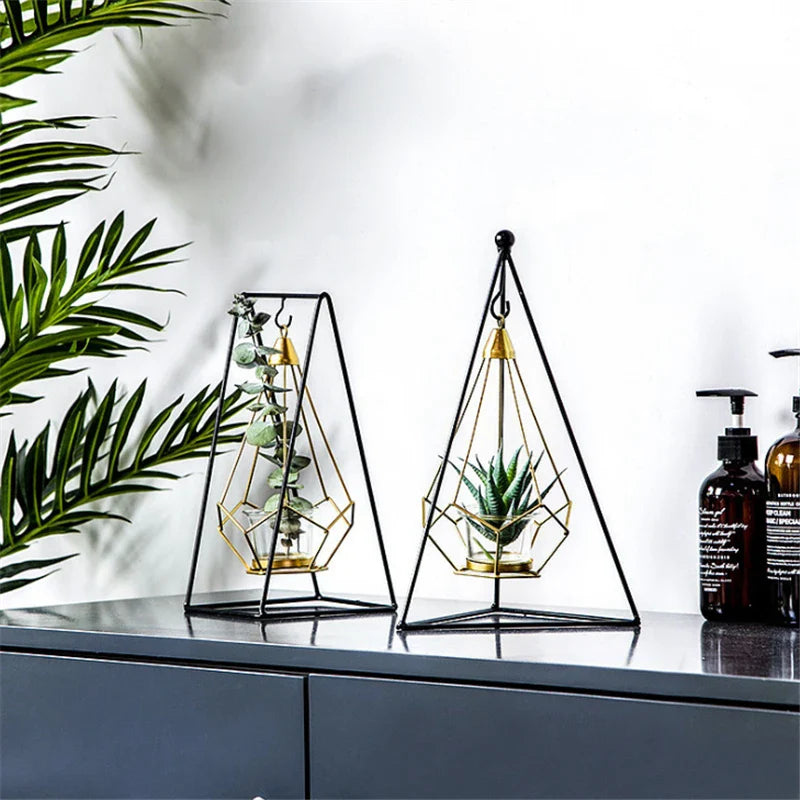 Elegant Hanging Diamond Crystal Candle Holder