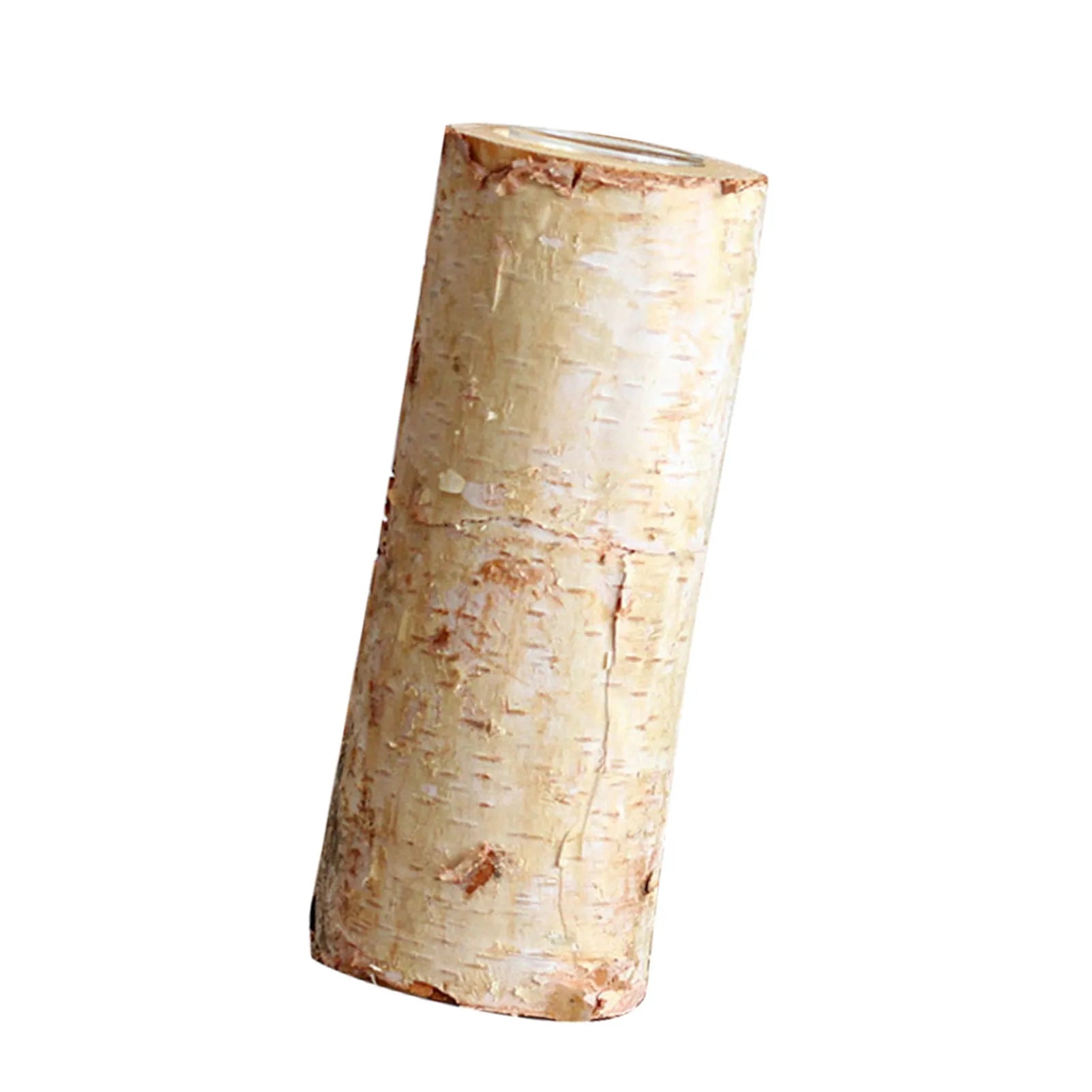 Elegant Birch Wood Candle Holder – Natural Rustic Decor Accent