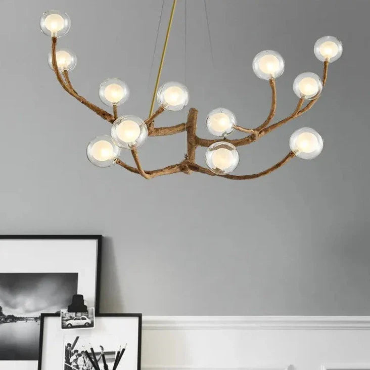 Nature-Inspired Tree Branch Chandelier