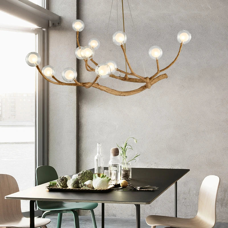 Nature-Inspired Tree Branch Chandelier