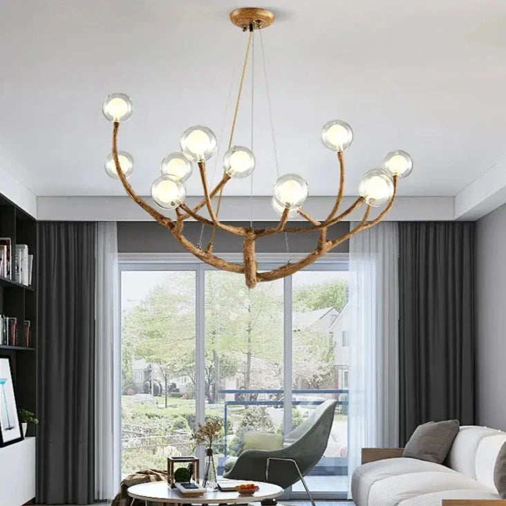 Nature-Inspired Tree Branch Chandelier