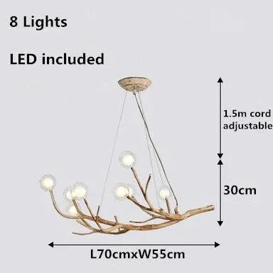 Nature-Inspired Tree Branch Chandelier