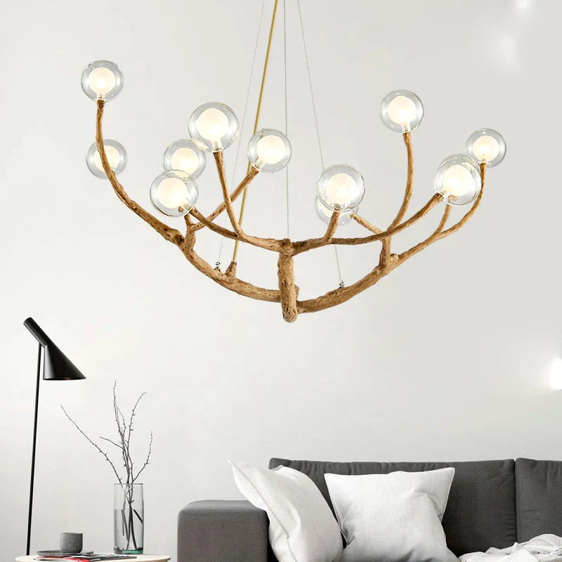 Nature-Inspired Tree Branch Chandelier