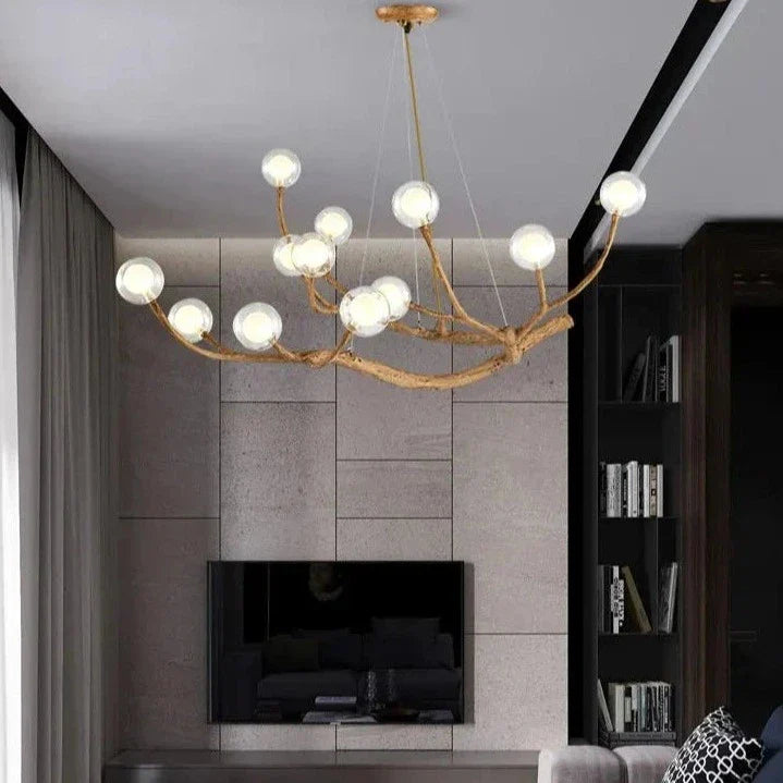 Nature-Inspired Tree Branch Chandelier