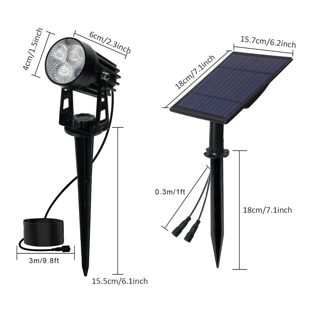 5-Piece Solar Spotlight Kit for Outdoor Lighting