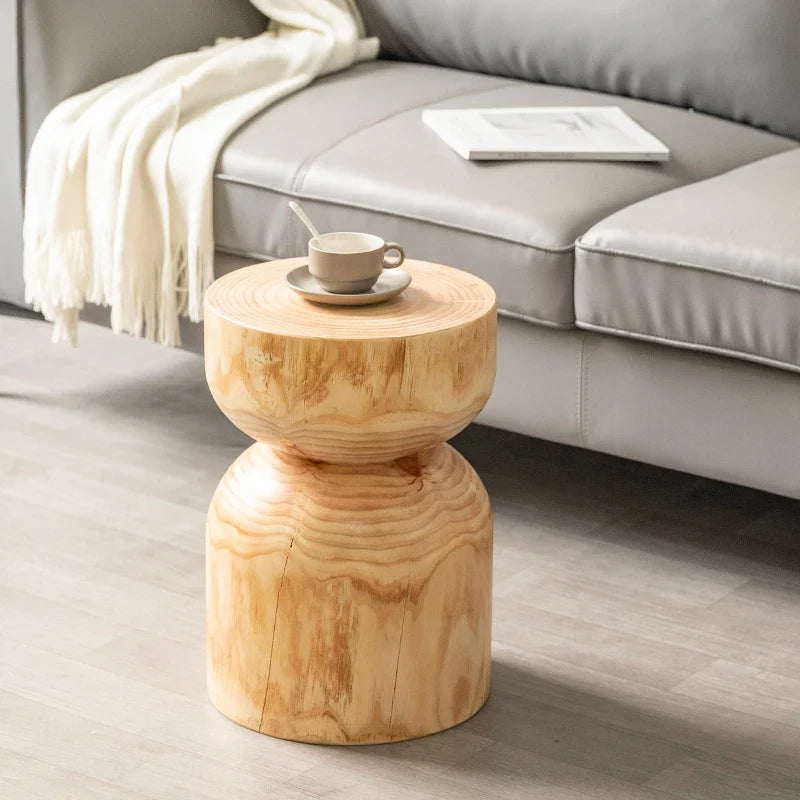 Handcrafted Solid Wood Stool