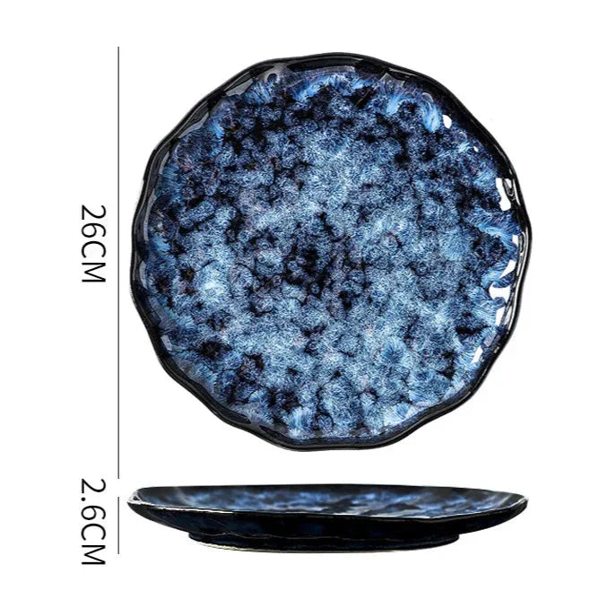 Blue Nebula 10-Piece Dinnerware Set – Sleek, Modern & Durable