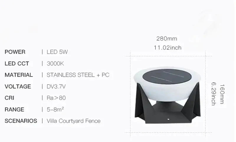 Solar Landing Light - Bright, Weatherproof Solar-Powered LED Light for Safe Night Landings