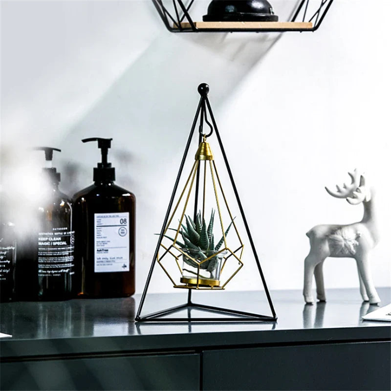 Elegant Hanging Diamond Crystal Candle Holder