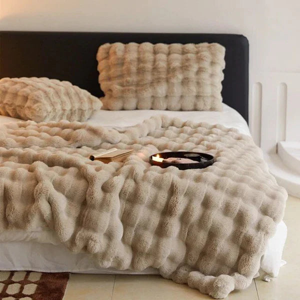 Luxurious Rabbit Faux Fur Pillow Cover