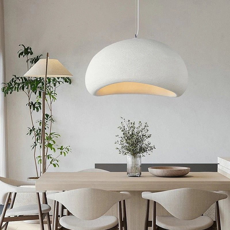 Wabi-Sabi Pendant Light - Rustic, Handcrafted Minimalist Glow