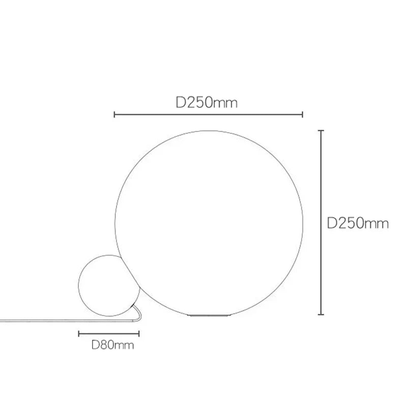 Sleek Postmodern Globe Pendant Light