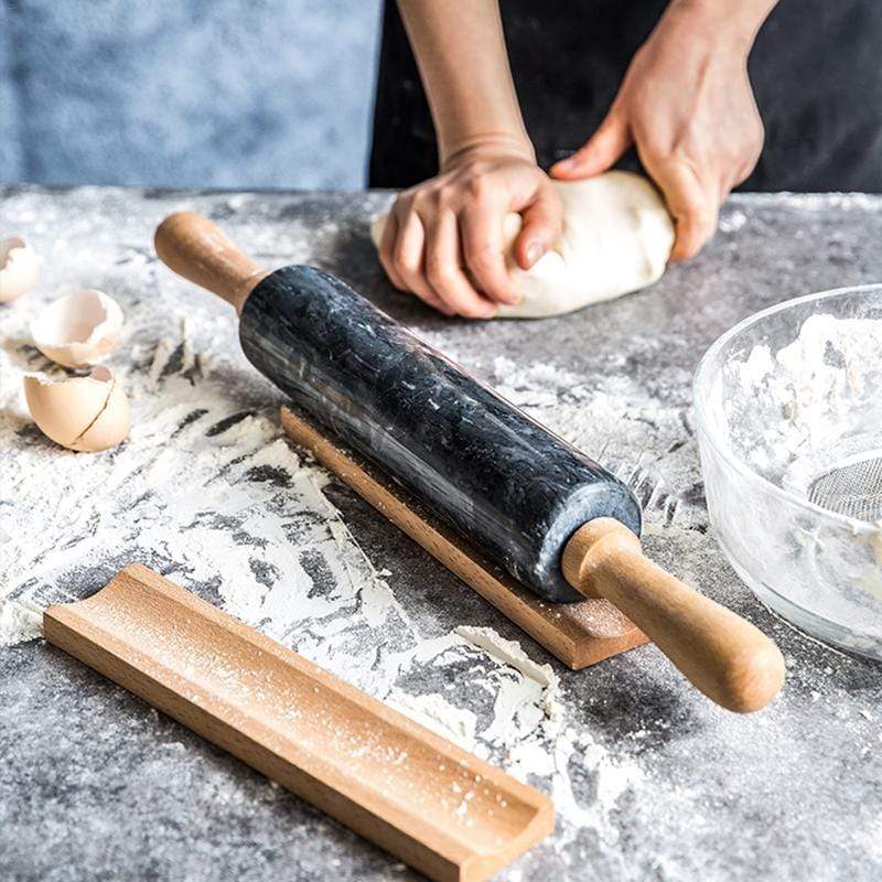 Premium Marble Rolling Pin for Effortless, Ultra-Smooth Dough