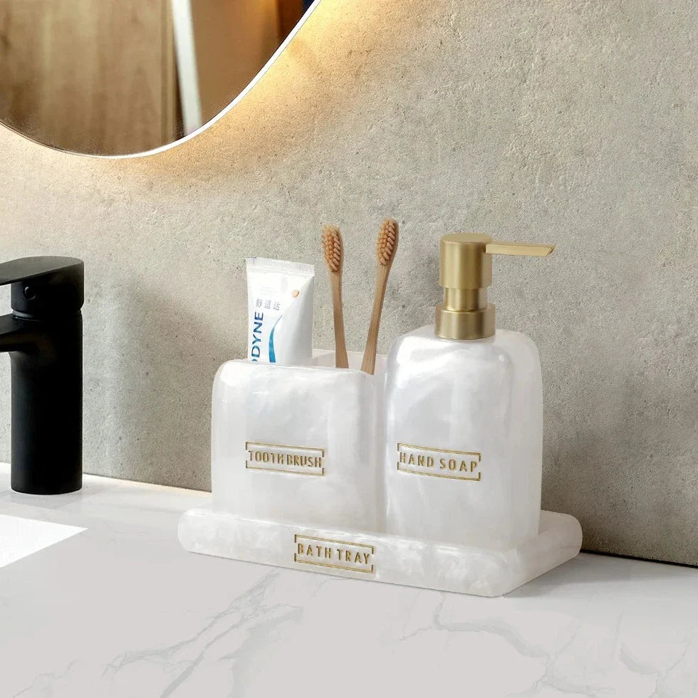 Pearl 3-Piece Luxury Bathroom Accessory Set