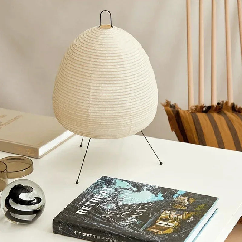 Akari Japanese Rice Paper Lamp - Elegant, Ambient Glow for Any Space