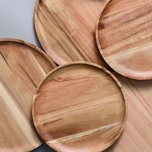 Elegant Acacia Dinner Plate Collection