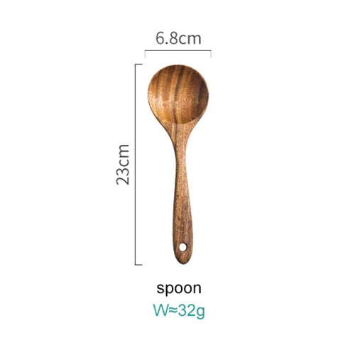 Acacia Wood 8-Piece Cooking Set